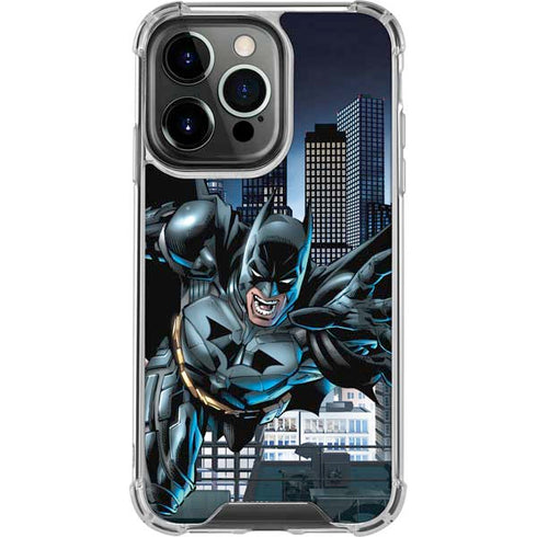 DC Comics Batman Dark Knight Comic Art Action Pose iPhone 16 Pro Clear Case